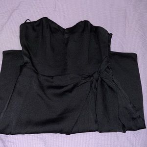 Mini Black dress with side tie